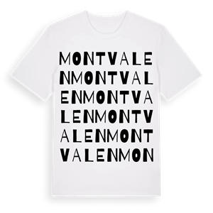 Montvalen ordlek t-shirt – ekologisk bomull t-shirt från Pinshirt