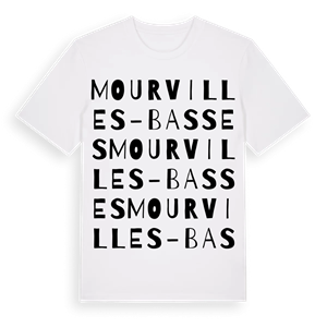 Mourvilles-Basses ordlek t-shirt – ekologisk bomull t-shirt från Pinshirt