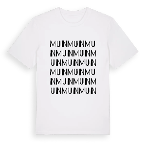 Mun ordlek t-shirt – ekologisk bomull t-shirt från Pinshirt