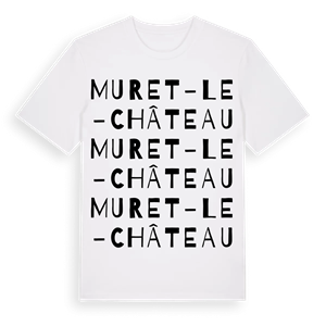 Muret-le-Château ordlek t-shirt – ekologisk bomull t-shirt från Pinshirt