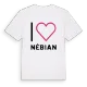 Jag älskar Nébian t-shirt stort tryck