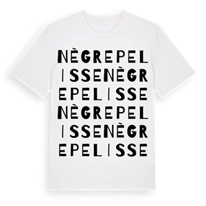 Nègrepelisse ordlek t-shirt – ekologisk bomull t-shirt från Pinshirt