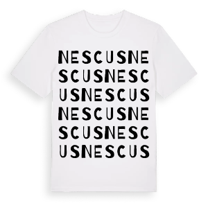 Nescus ordlek t-shirt – ekologisk bomull t-shirt från Pinshirt