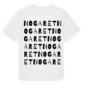 Nogaret ordlek t-shirt – ekologisk bomull t-shirt från Pinshirt