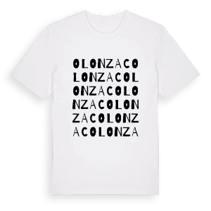 Olonzac ordlek t-shirt – ekologisk bomull t-shirt från Pinshirt