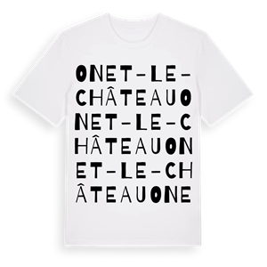 Onet-le-Château ordlek t-shirt – ekologisk bomull t-shirt från Pinshirt