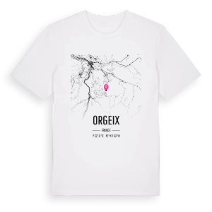Orgeix karta t-shirt – ekologisk bomull t-shirt från Pinshirt