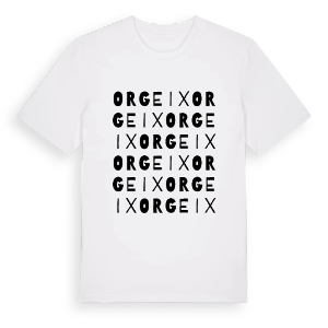 Orgeix ordlek t-shirt – ekologisk bomull t-shirt från Pinshirt