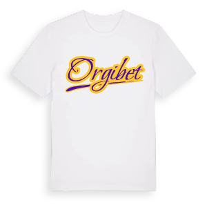 Orgibet baseball t-shirt – ekologisk bomull t-shirt från Pinshirt