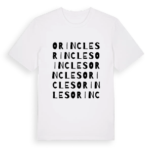 Orincles ordlek t-shirt – ekologisk bomull t-shirt från Pinshirt