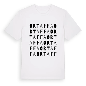 Ortaffa ordlek t-shirt – ekologisk bomull t-shirt från Pinshirt
