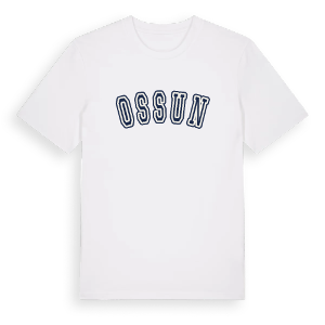 Ossun college t-shirt – ekologisk bomull t-shirt från Pinshirt