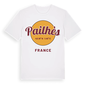 Pailhès cirkel t-shirt – ekologisk bomull t-shirt från Pinshirt