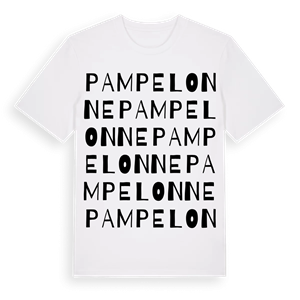 Pampelonne ordlek t-shirt – ekologisk bomull t-shirt från Pinshirt