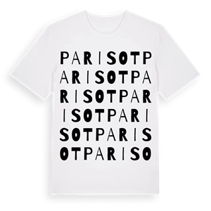Parisot ordlek t-shirt – ekologisk bomull t-shirt från Pinshirt