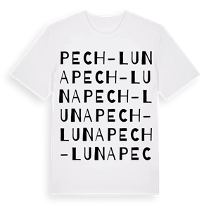 Pech-Luna ordlek t-shirt – ekologisk bomull t-shirt från Pinshirt