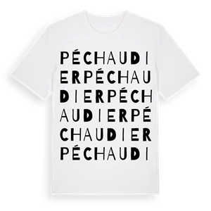 Péchaudier ordlek t-shirt – ekologisk bomull t-shirt från Pinshirt