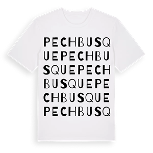 Pechbusque ordlek t-shirt – ekologisk bomull t-shirt från Pinshirt