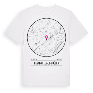 Pégairolles-de-Buèges t-shirt – ekologisk bomull t-shirt från Pinshirt