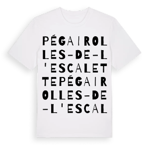 Pégairolles-de-l'Escalette ordlek t-shirt – ekologisk bomull t-shirt från Pinshirt
