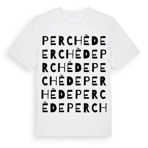 Perchède ordlek t-shirt – ekologisk bomull t-shirt från Pinshirt