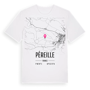 Péreille karta t-shirt – ekologisk bomull t-shirt från Pinshirt