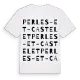 Perles-et-Castelet ordlek t-shirt