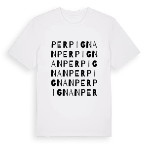 Perpignan ordlek t-shirt – ekologisk bomull t-shirt från Pinshirt