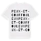 Peux-et-Couffouleux ordlek t-shirt