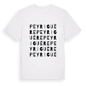 Peyriguère ordlek t-shirt – ekologisk bomull t-shirt från Pinshirt