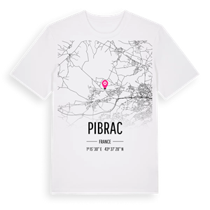 Pibrac karta t-shirt – ekologisk bomull t-shirt från Pinshirt