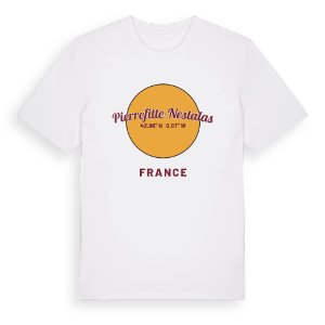 Pierrefitte-Nestalas cirkel t-shirt – ekologisk bomull t-shirt från Pinshirt