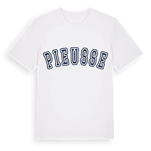 Pieusse college t-shirt – ekologisk bomull t-shirt från Pinshirt