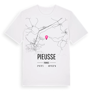 Pieusse karta t-shirt – ekologisk bomull t-shirt från Pinshirt