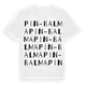 Pin-Balma ordlek t-shirt