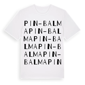 Pin-Balma ordlek t-shirt – ekologisk bomull t-shirt från Pinshirt