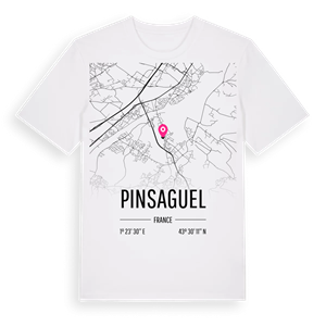 Pinsaguel karta t-shirt – ekologisk bomull t-shirt från Pinshirt