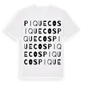 Piquecos ordlek t-shirt
