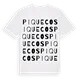 Piquecos ordlek t-shirt