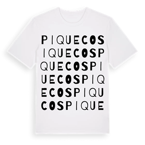 Piquecos ordlek t-shirt – ekologisk bomull t-shirt från Pinshirt
