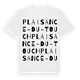 Plaisance-du-Touch ordlek t-shirt