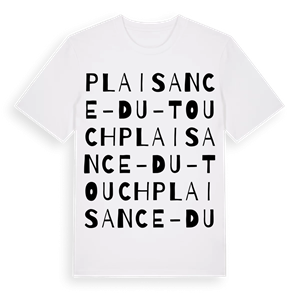 Plaisance-du-Touch ordlek t-shirt – ekologisk bomull t-shirt från Pinshirt