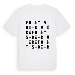Pointis-de-Rivière ordlek t-shirt – ekologisk bomull t-shirt från Pinshirt