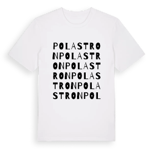 Polastron ordlek t-shirt – ekologisk bomull t-shirt från Pinshirt