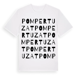 Pompertuzat ordlek t-shirt – ekologisk bomull t-shirt från Pinshirt