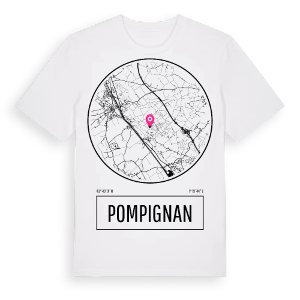 Pompignan t-shirt – ekologisk bomull t-shirt från Pinshirt