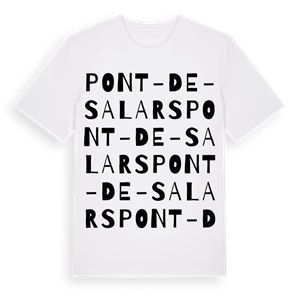 Pont-de-Salars ordlek t-shirt – ekologisk bomull t-shirt från Pinshirt