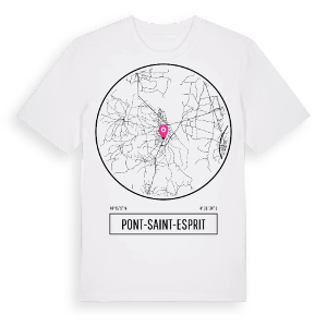 Pont-Saint-Esprit t-shirt – ekologisk bomull t-shirt från Pinshirt