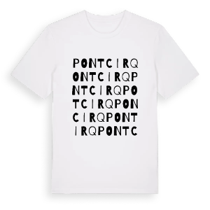 Pontcirq ordlek t-shirt – ekologisk bomull t-shirt från Pinshirt