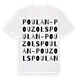 Poulan-Pouzols ordlek t-shirt
